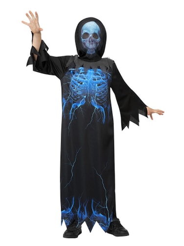 Midnight Skeleton Reaper Boy Costume