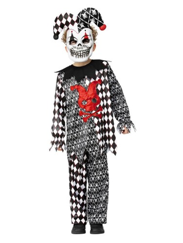 Evil Jester Boy Costume
