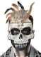 Voodoo Priest Skull Eyemask W/ Feathers