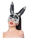 Fever Black Jewel Sequin Rabbit Mask