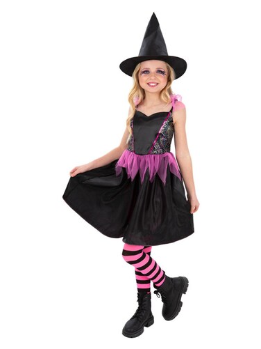 Rainbow Web Witch Costume