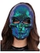 Sequin Skull Mask, Blue &amp; Green Two Tone