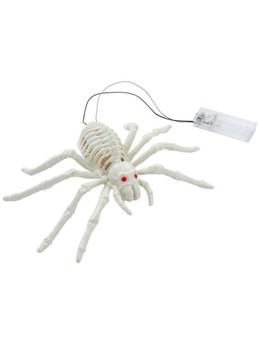 Light Up Spider Prop 23x14cm Batteries Not Included