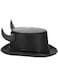 Fever Deluxe Black Devil Metallic Top Hat