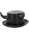 Fever Deluxe Black Devil Metallic Top Hat