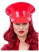 Fever Red Wetlook Occult Captains Hat