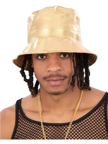 90s Gold Bling Bucket Hat