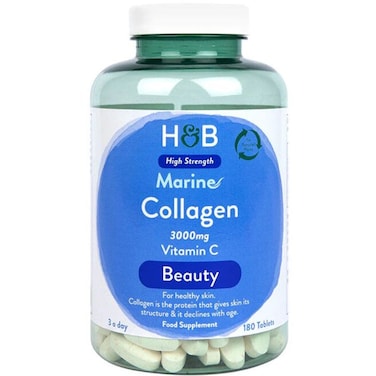 H&amp;B Marine Collagen Vitamin C 3000Mg 180 Tablets