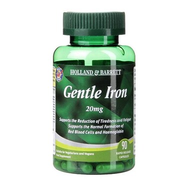 Holland &amp; Barrett Gentle Iron 20Mg 90 Capsules