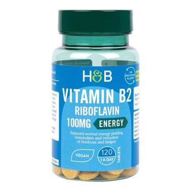 H&amp;B Vitamin B2 Riboflavin Tablets 100Mg 120S