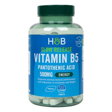 H&amp;B Slow Release Vit B5 Pantothenic Acid Tab 500Mg 120S
