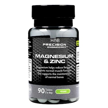 H&amp;B Precision Engineered Magnesium &amp; Zinc Tab 90S