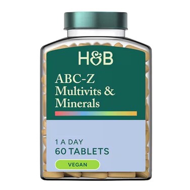 H&amp;B Abc-Z Vegan Multivits &amp; Minerals Tab 60S