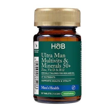 H&amp;B Ultra Man Multivits &amp; Minerals 50+ Tab 30S