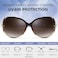 FEISEDY Women Oversized Polarized Sunglasses Ladies Large Shades Classic Fox Sunglasses B2730