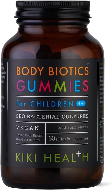 هيلث اقراص مضغ من بودي بيوتيكس للاطفال بعمر 4 سنوات فما فوق، 60 قرص مضغ، بروبيوتيك اس بي او، مصنوعة من فاكهة حقيقية، بدون سكر او محليات مضافة