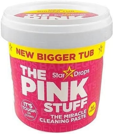 Pink Stuff Miracle Cleaning Paste, Perfect for Cleaning Dirt, Grease&amp;Grimes, Stains, Easy to use, 99% Natural Ingredients, 850g Paste