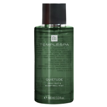 TEMPLESPA , QUIETUDE , Chill Out &amp; Sleep Well Mist - Natural Body Spray, Natural relaxation aid, Lavender, Vetivert, Cedarwood, Chamomile Fragrance, Natural Ingredients, Vegan 3.3 fl.oz.