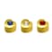 Caflon Singles Shape Stone Heart Gold Plated Earring   Assorted Stone Color
