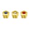 Caflon Singles Shape Flower With Stone Gold Plated Earring   Assorted Stone Color