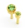 Caflon Singles Birthstone   Mini Peridot Gold Plated Earring