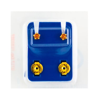 Caflon Singles Clawset   Topaz Gold Plated Earring