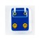 Caflon Singles Birthstone   Blue Zircon Gold Plated Earring