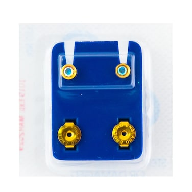 Caflon Singles Birthstone   Crystal Gold Plated Earring