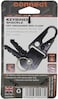 True Utility KeyBiner Shackle Keychain, Military-Style Carabiner with Genuine Cowhide Leather Strap, Holds 1&ndash;4 Keys, Secure Split Ring Key Holder, Compact EDC Key Organizer - TRU-901