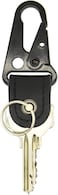 True Utility KeyBiner Shackle Keychain, Military-Style Carabiner with Genuine Cowhide Leather Strap, Holds 1&ndash;4 Keys, Secure Split Ring Key Holder, Compact EDC Key Organizer - TRU-901