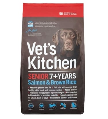 Vet's Kitchen Senior Salmon &amp; Brown Rice Dry Dog Food

