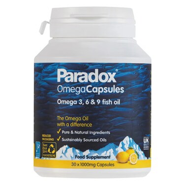Paradox Omega 3 6 9 Fish Oil Extract 30 Capsules
