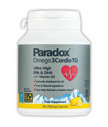 Paradox Omega 3 Cardio TG Ultra High EPA and DHA with Vitamin D3 1165mg 30 Capsules