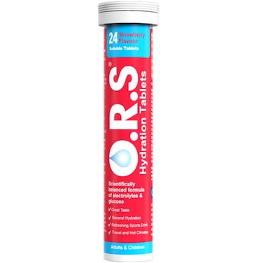 Ors Strawberry Soluble Tablets, 24 Tablets