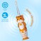 Brush-Baby Wildones Kids Electric Rechargeable Toothbrush, 1 Handle, Brush Head, USB Charging Cable, For Ages 0-10 (Tiger)