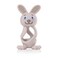 Brush-Baby - Bobbie Bunny Teether Toy, Cappuccino Grey - Fun, Engaging, Sensory Teething Toy For Babies 0-3 Years - BPA Free, Soft Silicone - For Gum Relief &amp; Oral Development
