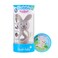 Brush-Baby - Bobbie Bunny Teether Toy, Cappuccino Grey - Fun, Engaging, Sensory Teething Toy For Babies 0-3 Years - BPA Free, Soft Silicone - For Gum Relief &amp; Oral Development