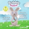 Brush-Baby - Bobbie Bunny Teether Toy, Cappuccino Grey - Fun, Engaging, Sensory Teething Toy For Babies 0-3 Years - BPA Free, Soft Silicone - For Gum Relief &amp; Oral Development
