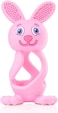 Brush-Baby - Bobbie Bunny Teether Toy, Rose Pink - Fun, Engaging, Sensory Teething Toy For Babies 0-3 Years - BPA Free, Soft Silicone - For Gum Relief &amp; Oral Development