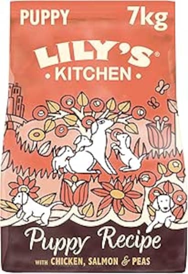 Lilys Kitchen Puppy Recipe with Chicken, Salmon &amp; Peas Dry Food (1Kg)