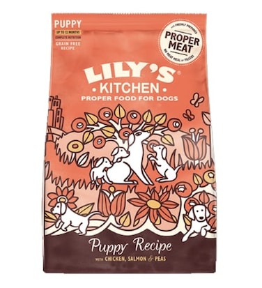 Lily's Kitchen Puppy Recipe with Chicken, Salmon &amp; Peas Dry Food
