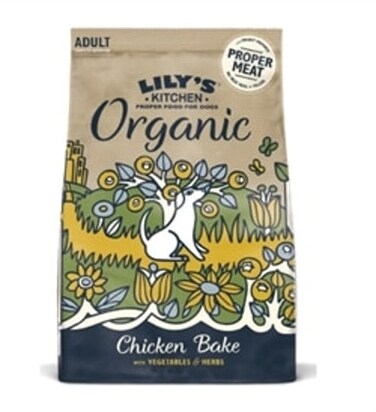 Lily's Kitchen Organic Chicken Bake with Vegetable &amp; Herb Adult Dry Dog Food
