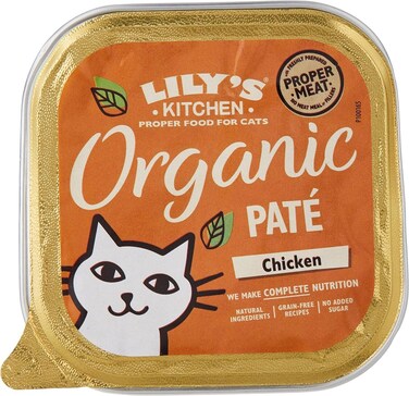 Lilys Kitchen Chicken Pat&eacute; Wet Cat Food (85g pack of 12)