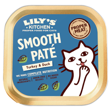 Lilys Kitchen Turkey &amp; Duck Pat&eacute; Wet Cat Food (85g pack of 12)