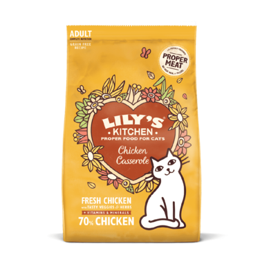 Lily&amp;#039;s Kitchen Chicken Casserole Dry Food for Cats (800g)