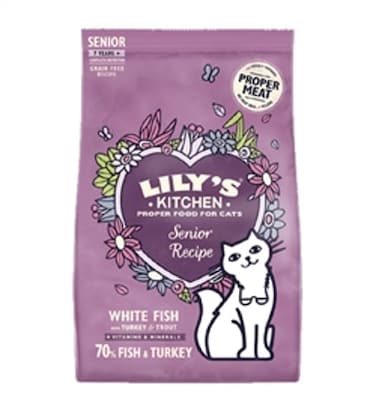 Lily's Kitchen Senior Recipe White Fish with Turkey &amp; Trout Dry Cat Food
