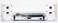 GPO Retro Piccadilly, Record Player, 3-Speed Lp Vinyl Turntable Modern Design, Wireless Bluetooth Enabled With External 18 Watts Stereo Speakers, Auto Stop, White