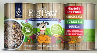 Little BigPaw Variety Pack Adult Wet Dog Food 6x390g
