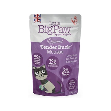 Little Big Paw Cat Gourmet Tender Duck Mousse 85G Pouch