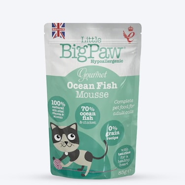 Little Big Paw Cat Gourmet Ocean Fish Mousse 85G Pouch